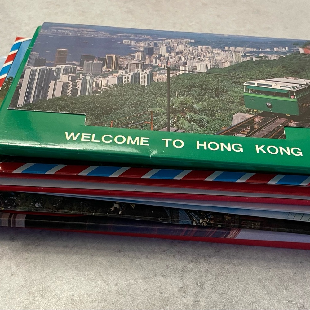 Lot 9 Vintage Souvenir Postcard Folders Unused Unposted Color Hong Kong Taipei